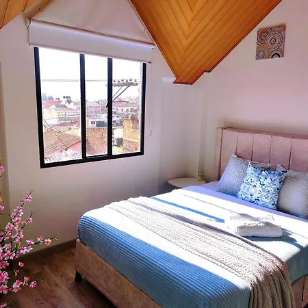 Apartamento En El Centro Historico De Tunja Con Chimenea Exterior photo